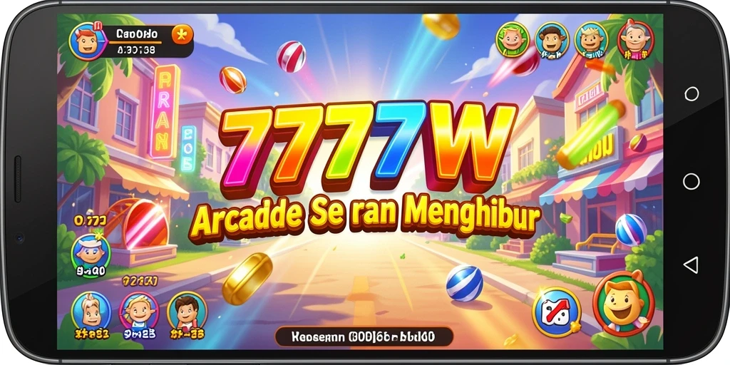 Tampilan aksion seru dalam gameplay 7777W yang menantang.