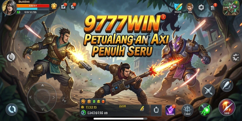 Screenshot menampilkan momen menegangkan dalam pertarungan di 9777WIN.