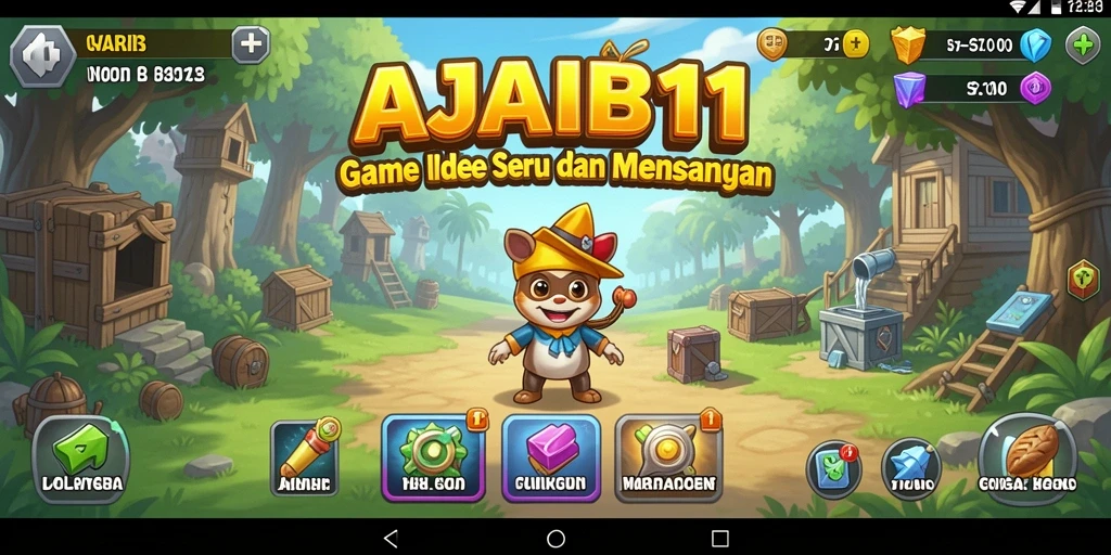 Tampilan screenshot AJAIB11 yang menunjukkan keseruan gameplay Idle.