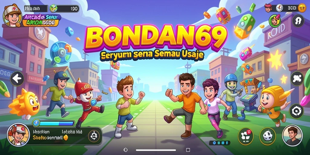 Tampilan gameplay dinamis dan berwarna dari BONDAN69.