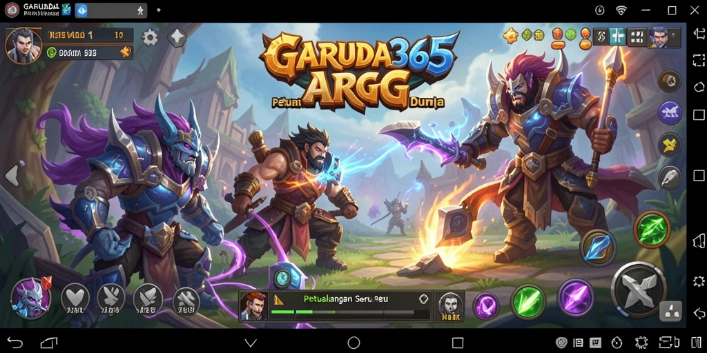 Tampilan gameplay ARPG yang fantastis di GARUDA365.