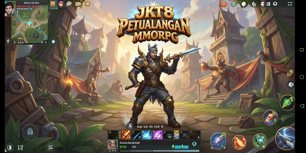 Tampilan gameplay JKT8 yang menampilkan petualangan seru di dunia MMORPG.