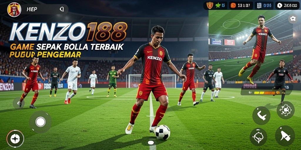 Tampilan gameplay intensif dari KENZO188 yang menarik.