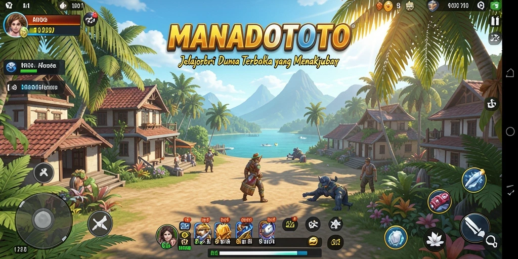 Gameplay MANADOTOTO yang menarik dan mendalam dalam dunia terbuka.