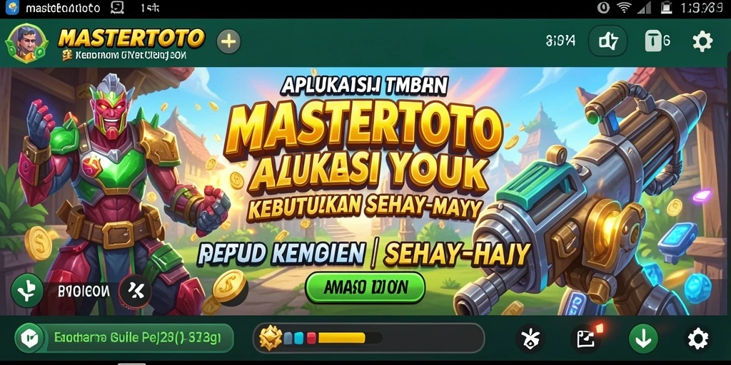 Tampilan antarmuka MASTERTOTO yang ramah pengguna dan sederhana.