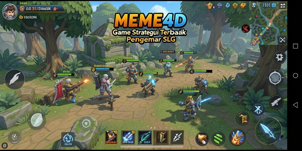 Tampilan gameplay menarik di MEME4D dengan berbagai strategi.