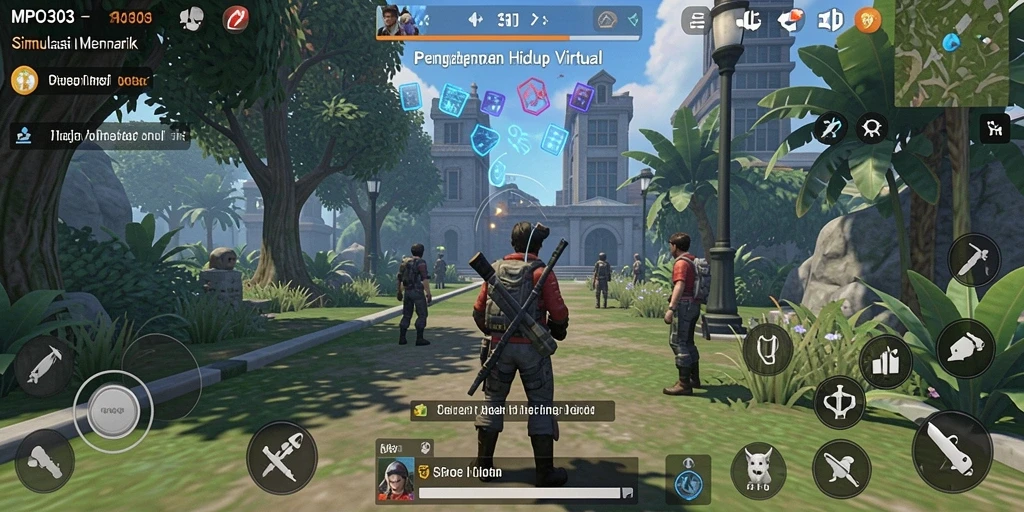 Screenshot MPO303 menunjukkan gameplay simulasi yang menarik dan interaktif.