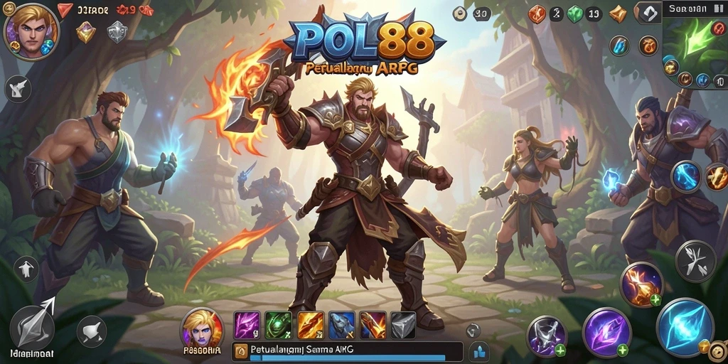 Tampilan gameplay ARPG yang mendebarkan di POL88.