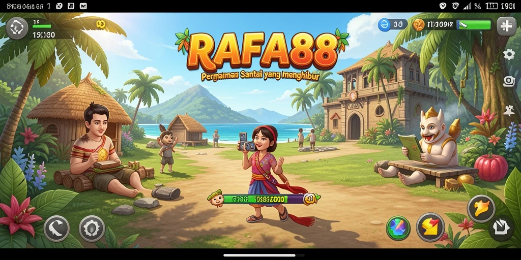 Tampilan menarik dari gameplay RAFA88 yang penuh warna.
