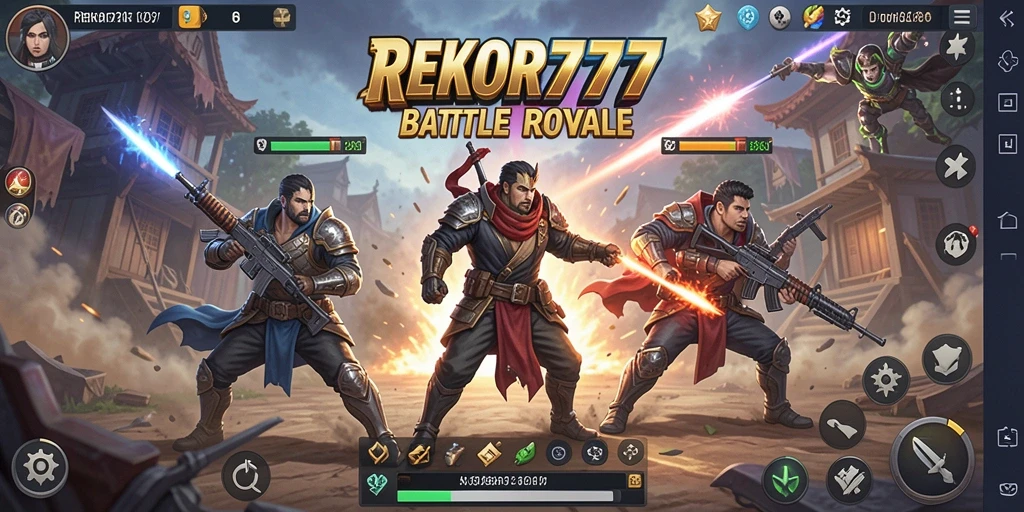 Gameplay intens dan seru di dunia Battle Royale REKOR777.