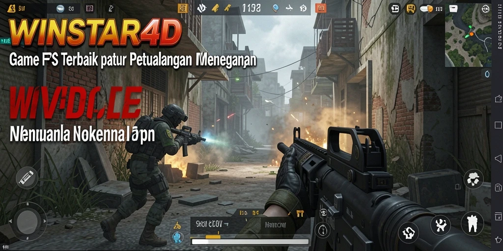 Gameplay intens WINSTAR4D dalam pertempuran FPS yang mendebarkan.